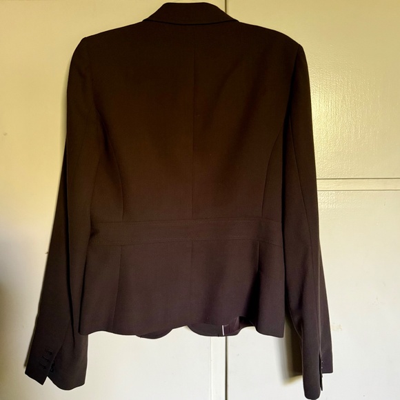J. Crew Brown 100% Wool Blazer 2 button Size 10 Tall Corpcore Career - Picture 8 of 11
